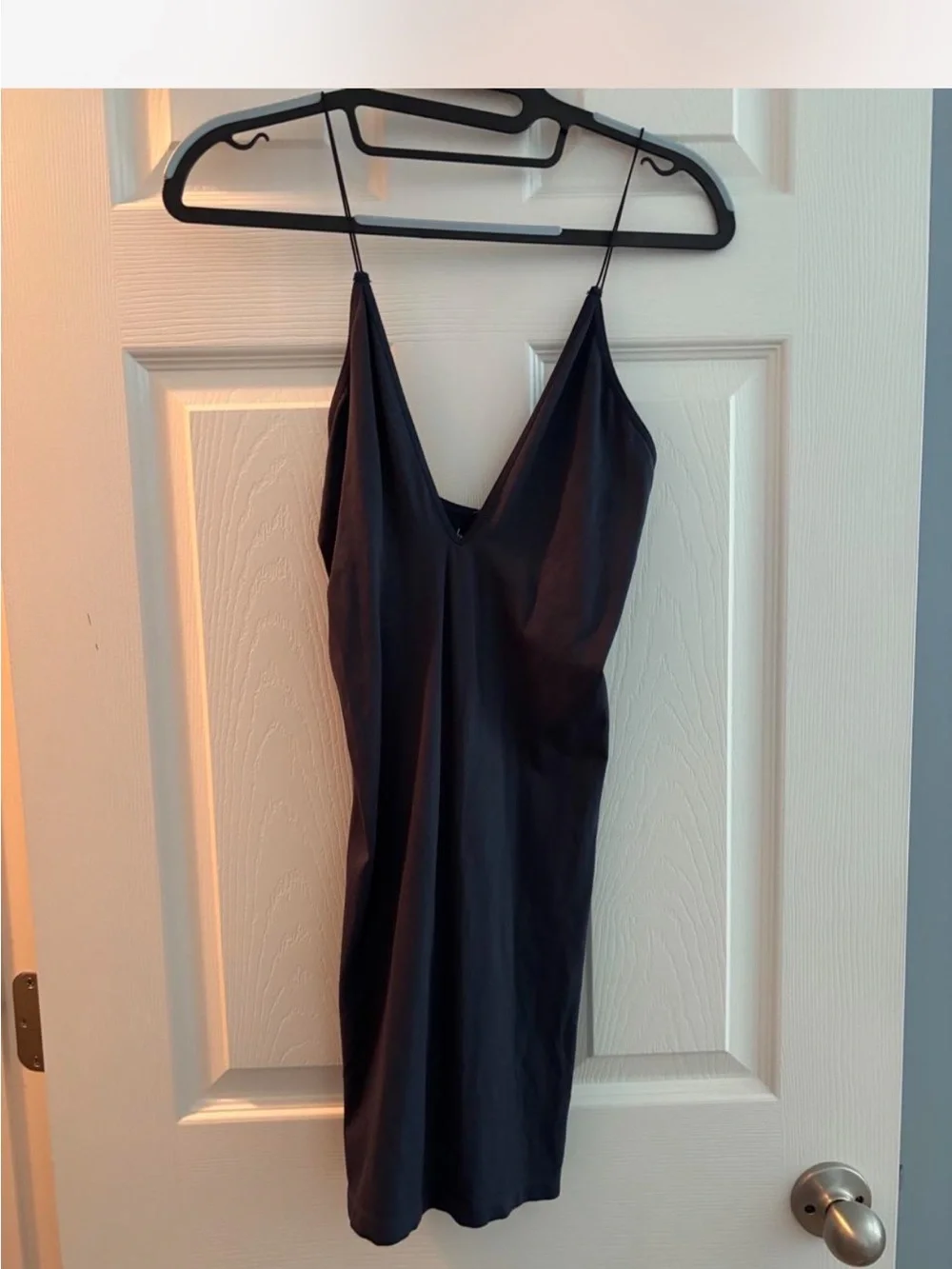 Free People Ocean Abyss Midnight V-Neck Slip Top